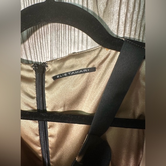 Elie Tahari Abstract Floral Silk Dress Sz 4 - Picture 4 of 7